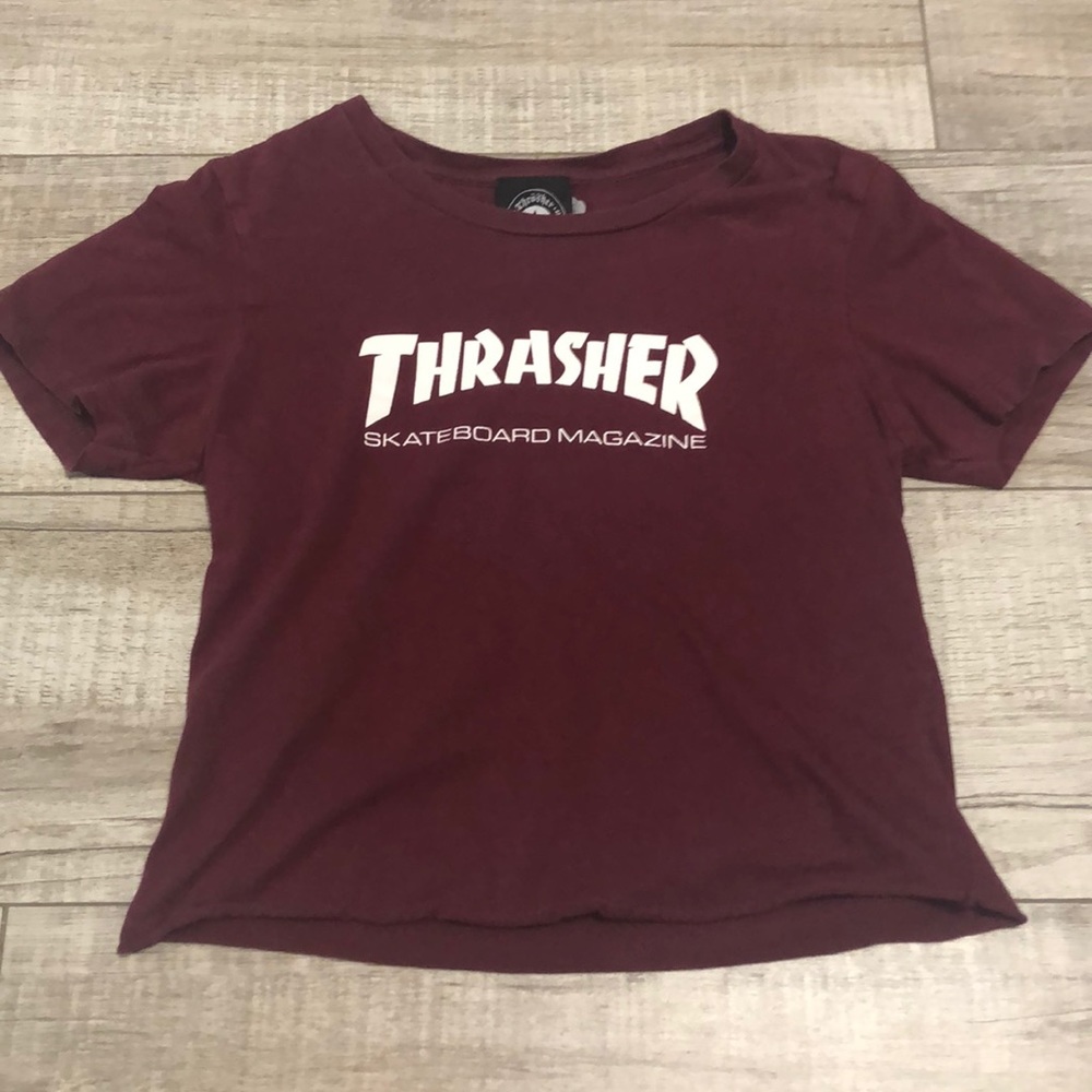 Thrasher cropped t shirt